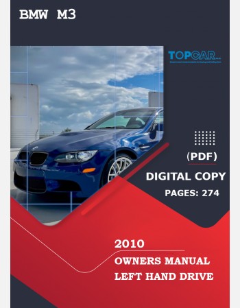 bmw m3 2010 owners manual